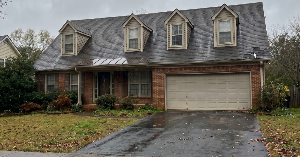 Georgia home exterior after storm debris, used for homeowner damage documentation tips.